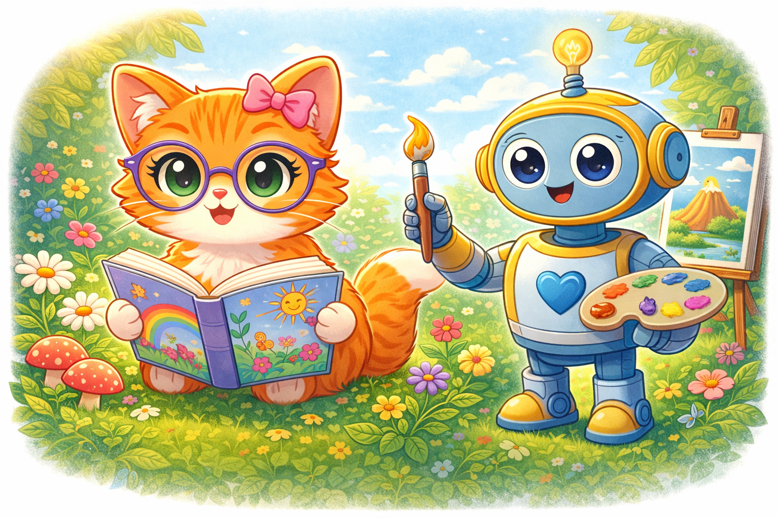 Meownia Books banner featuring Meownia the cat